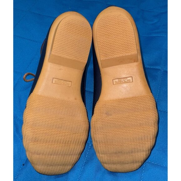 Sperry Saltwater Duck Boots Women's Size 9M Brown Leather Navy Rubber Rain - Picture 5 of 12